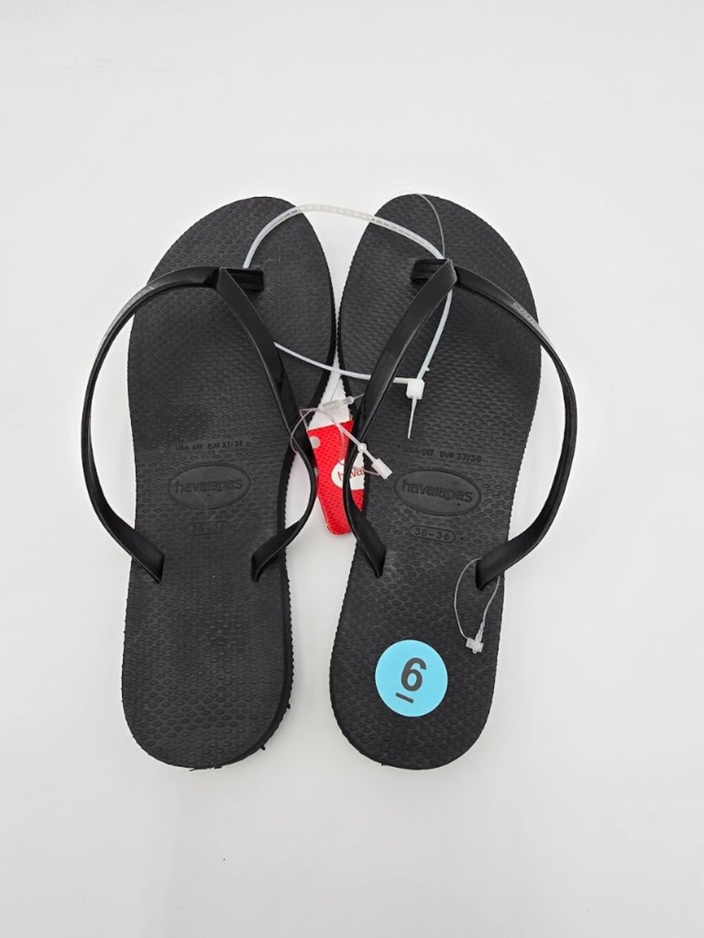 Havaianas You Metallic flip-flop sandals in Black Size 6